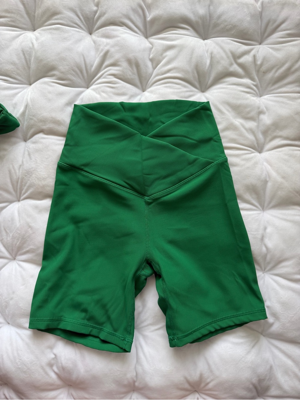 Willow Emerald Green High-Waist Bike Shorts